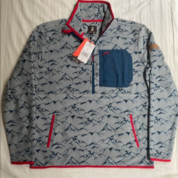 Sage Blue Lightweight Shirt Jacket with Sporty Design - Picture 1 of 4